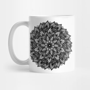 Monochrome Digital Mandala Mug